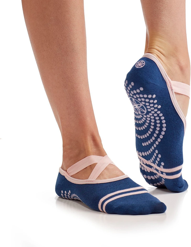 Gaiam Grippy Yoga-Barre No Show Socks