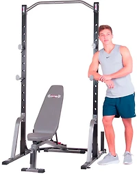 Body Champ 2-Piece Power Rack with Weight Bench