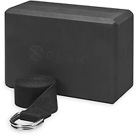 Gaiam Yoga Block and Strap Set
