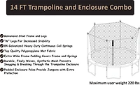 W Trampoline 14 ft Round Trampoline and Enclosure Combo