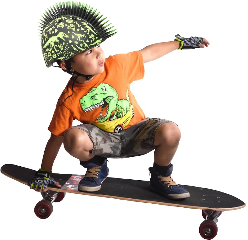 Raskullz T-Rex Bonez Mohawk Toddler Bike Helmet