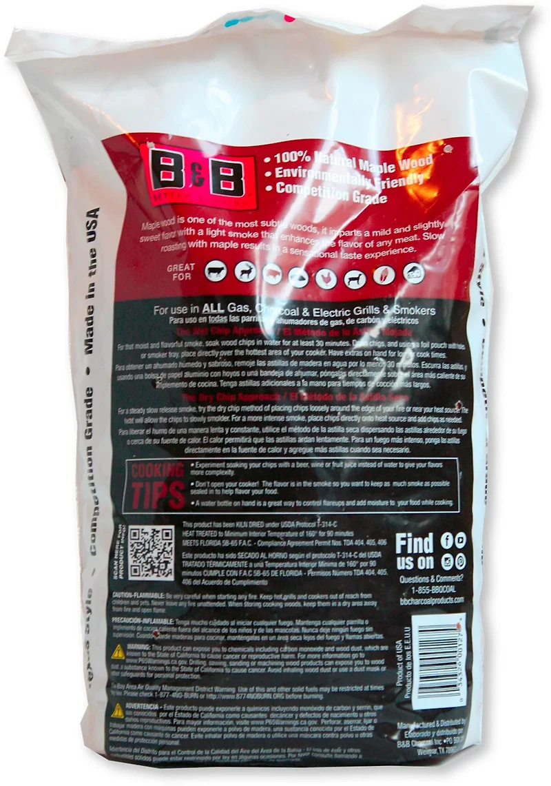 B&B 180 cu in Smoking Wood Chips