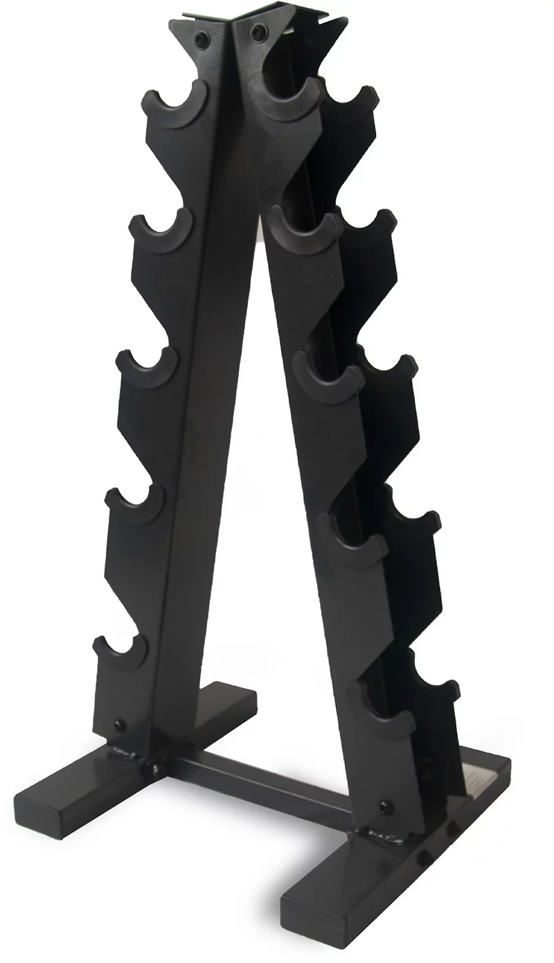 CAP 12-sided Coated Dumbbell Set with Storage Rack