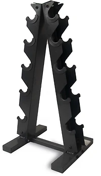 CAP 12-sided Coated Dumbbell Set with Storage Rack