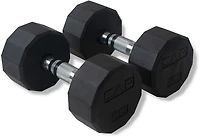 CAP 12-sided Coated Dumbbell Set with Storage Rack