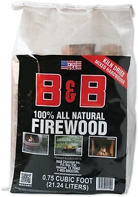 B&B Kiln Dried 0.75 cu ft Natural Firewood