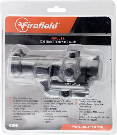 Firefield Impulse Red Dot Sight with Red Laser