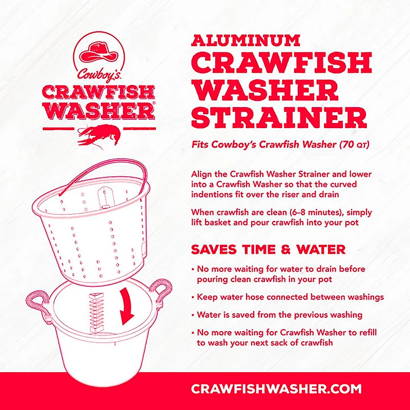 Cowboy's Crawfish Washer Basket