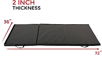 Sunny Health & Fitness 3' x 6' x 2" Folding Gym Mat