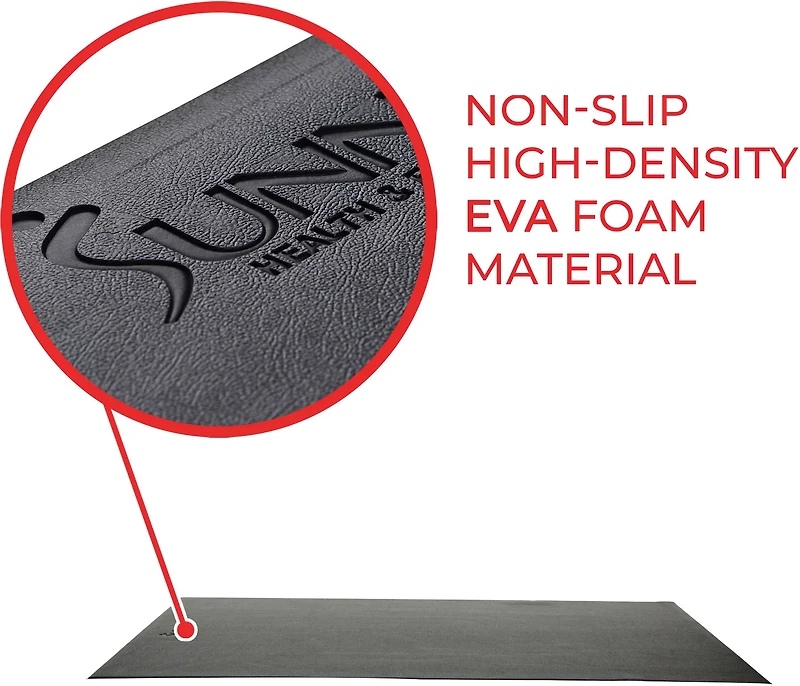 Sunny Health & Fitness 79" x 3' x 1/6" Exercise Equipment and Treadmill Mat
