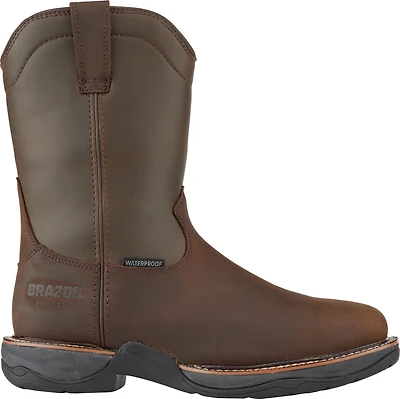 Brazos Men’s Waltham Wellington Steel-Toe Work Boots