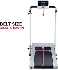 Sunny Health & Fitness Easy Assembly Folding Treadmill