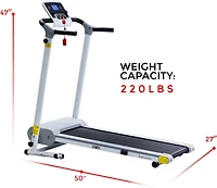 Sunny Health & Fitness Easy Assembly Folding Treadmill