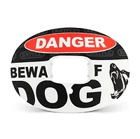 Battle Adults' Beware of Dog Oxygen Football Mouth Guard
