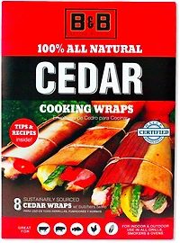B&B Cedar Grilling Wraps 8-Pack