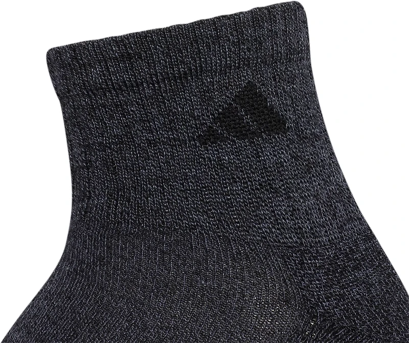 adidas Men's Large Athletic Quarter Socks 6 Pack