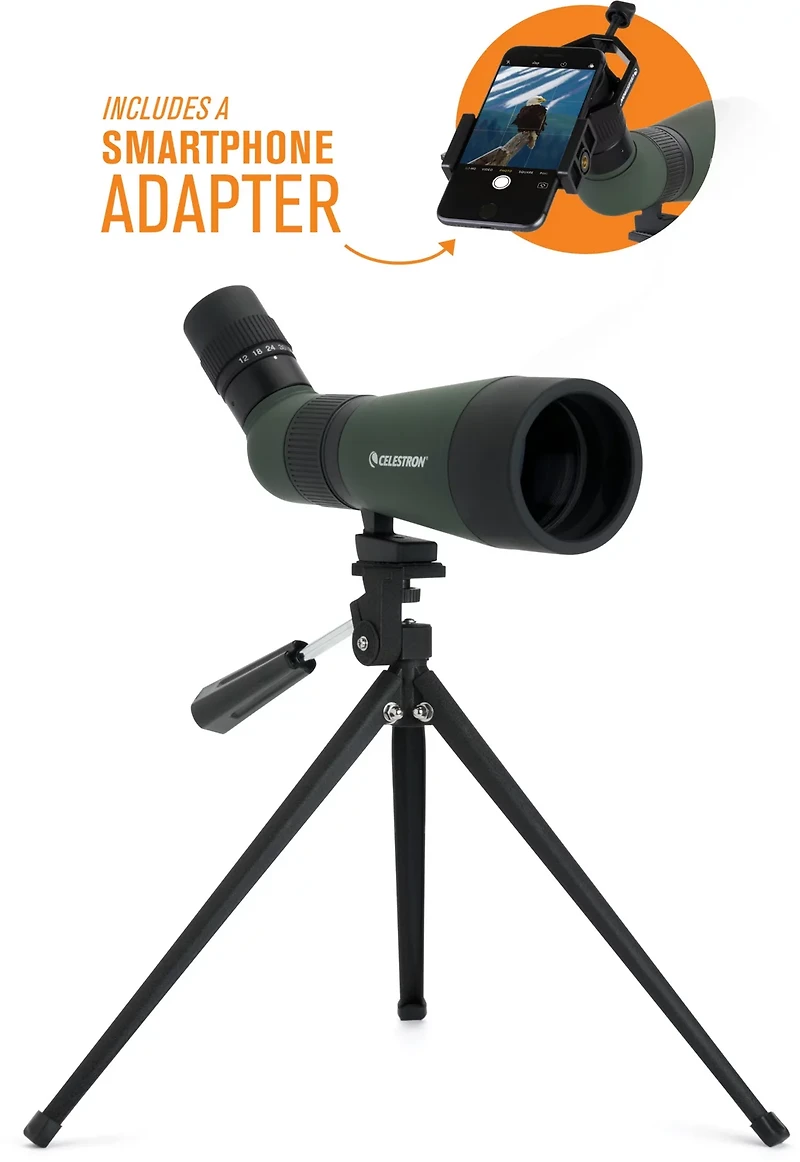 Celestron LandScout 12-36x60 with Smartphone Adapter