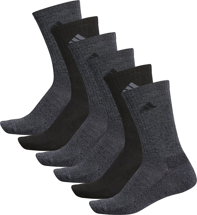 adidas Men's Large Athletic Crew Socks 6 Pack