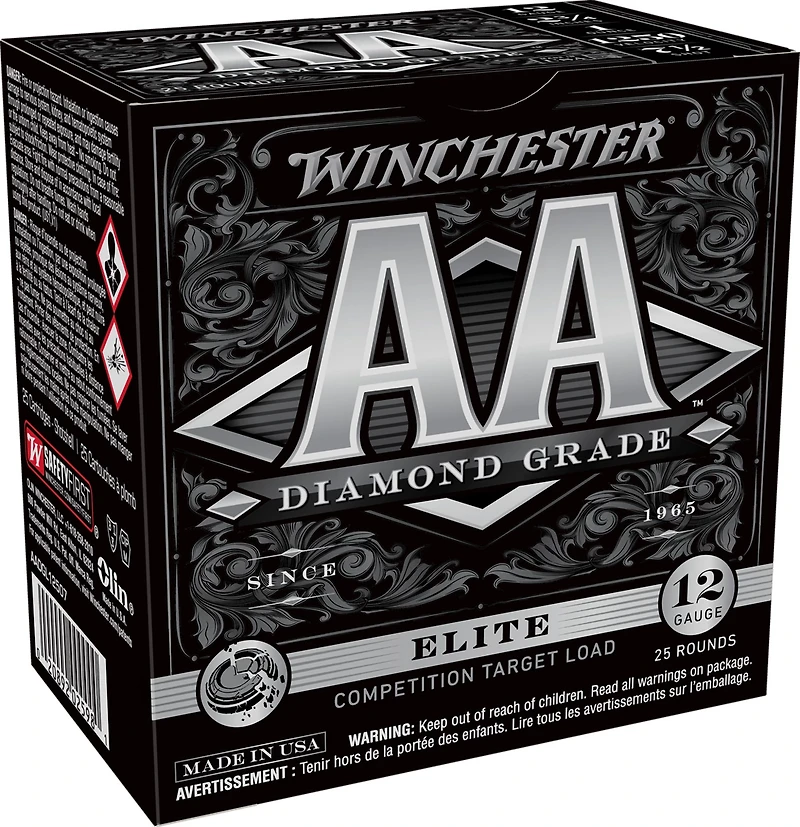 Winchester AA Diamond Grade Elite 12 Gauge Shotshells - 25 Rounds