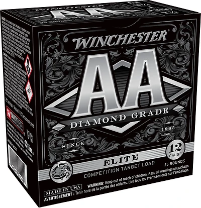 Winchester AA Diamond Grade Elite 12 Gauge Shotshells - 25 Rounds