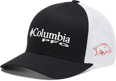 Columbia Sportswear Men's University of Arkansas PFG Mesh Snap Back Ball Cap