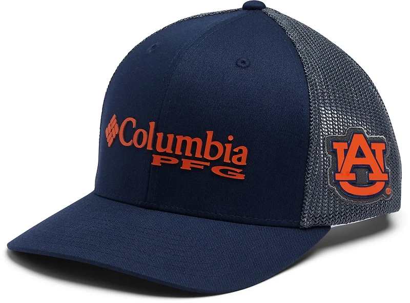 Columbia Sportswear Men's Auburn University PFG Mesh Snap Back Ball Cap