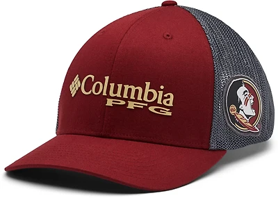 Columbia Sportswear Men's Florida State University PFG Mesh Snap Back Ball Cap
