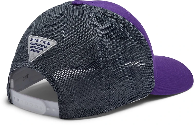 Columbia Sportswear Men's Louisiana State University PFG Mesh Snap Back Ball Cap