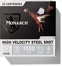 Monarch High Velocity Waterfowl 12 Gauge Shotshells - 25 Rounds