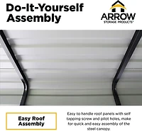 Steel Carport 10 x 15 7 ft.