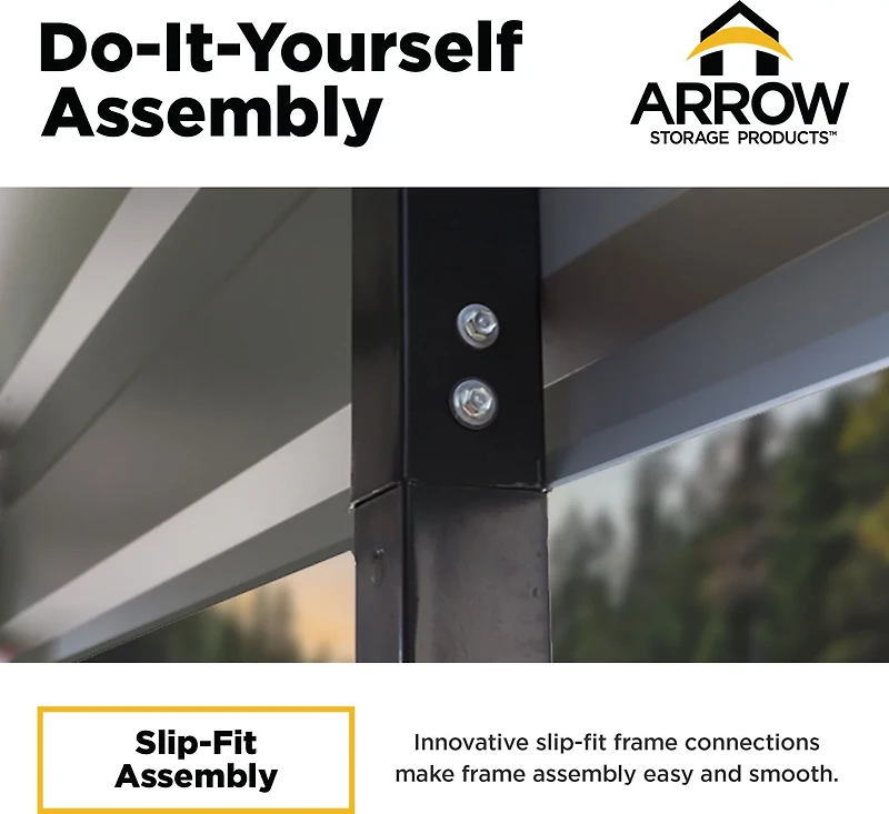 Steel Carport 10 x 15 7 ft.