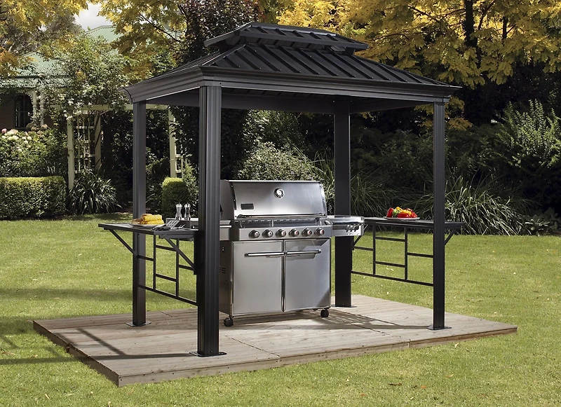 ShelterLogic BBQ Messina Hardtop 6 ft x 8 ft Grill Gazebo