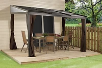 ShelterLogic Francfort Wall-Mounted Hardtop 10 ft x 12 ft Gazebo