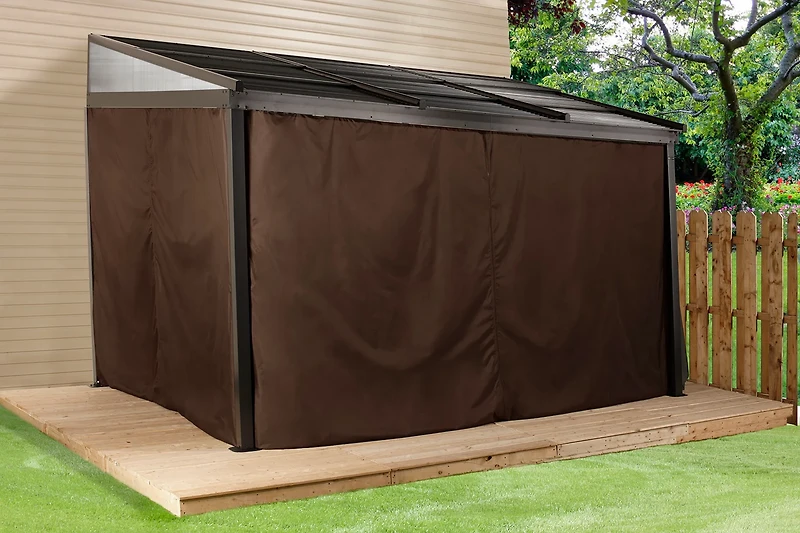 ShelterLogic Francfort Wall-Mounted Hardtop 10 ft x 12 ft Gazebo