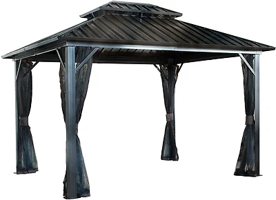 Genova II Double Roof Gazebo 12 x 16 ft
