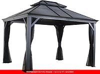 Mykonos II Double Roof Gazebo 10 x 14 ft