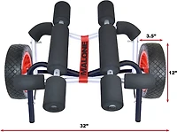 WideTrak SB Large Kayak/Canoe Cart -Balloon Beach Wheels