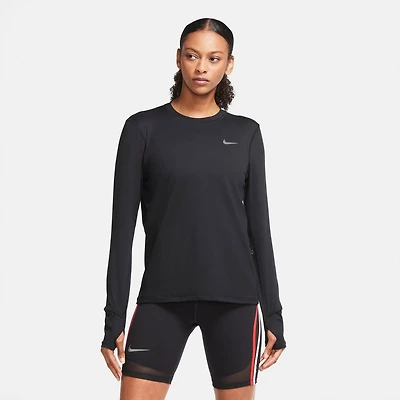 Nike Women's Element Crew Midlayer Running T-Shirt