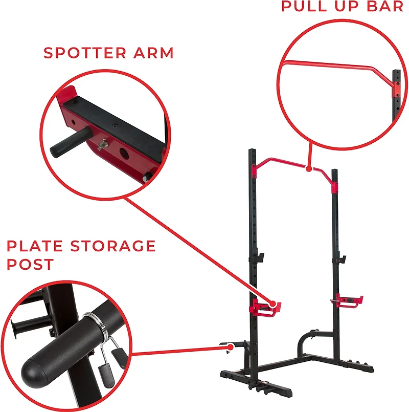 Sunny Health & Fitness Power Zone Squat Stand
