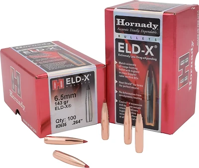 Hornady ELD-X 6.5 mm 143-Grain Reloading Bullets