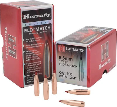 Hornady ELD 6.5 mm 123-Grain Reloading Bullets