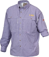 Drake Waterfowl Men's Louisiana State University Plaid Wingshooter Button-Down Shirt