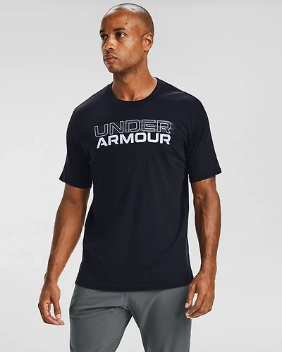 Under Armour Men's Blurry Logo Wordmark Short Sleeve T-shirt