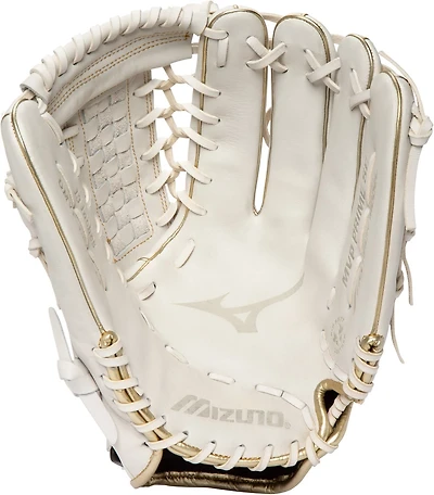 Mizuno GMVP1300PSEF8 MVP Prime SE Fastpitch Softball Glove 13", Left Hand Throw, WHITE-GOLD
