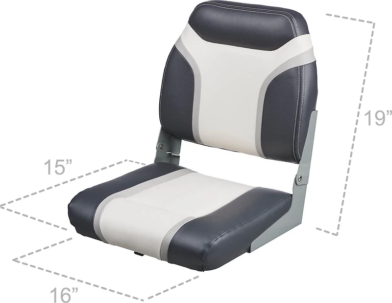 Marine Raider Low-Back Boat Seat
