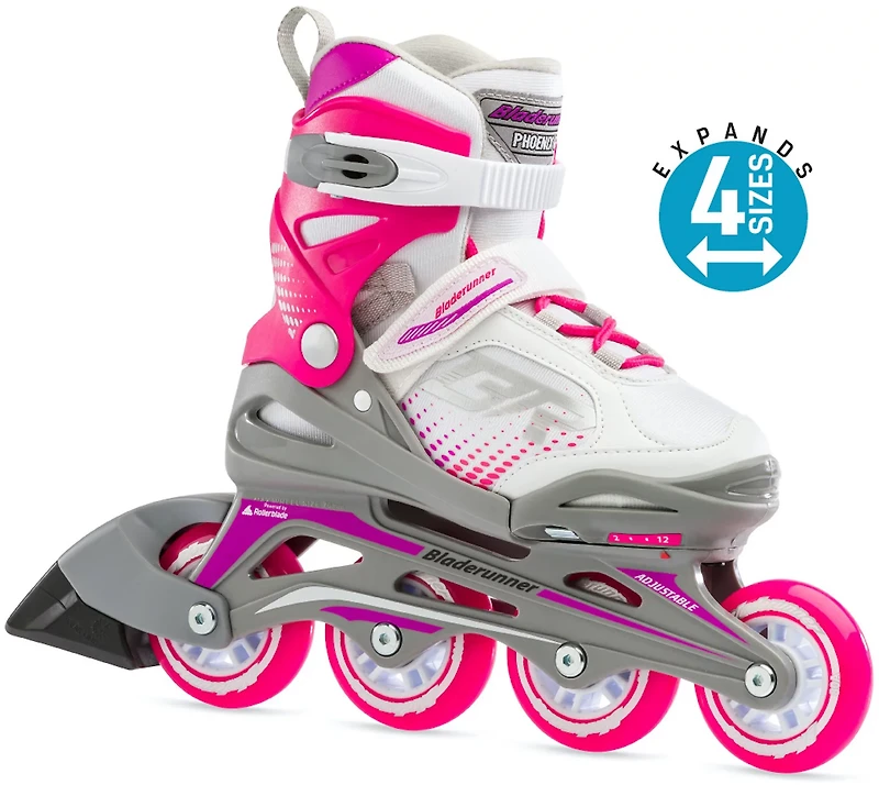 Bladerunner Girls' 21 Phoenix Adjustable In-Line Skates