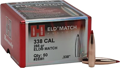 Hornady ELD Match .338 285-Grain Reloading Bullets