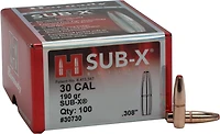 Hornady Sub-X .308 190-Grain Reloading Bullets