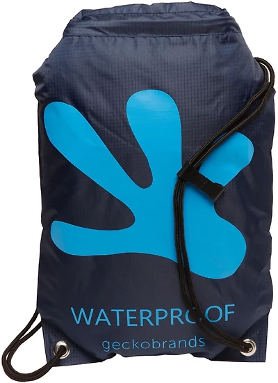 geckobrands Waterproof Polyester Drawstring Backpack