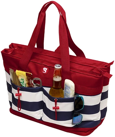 geckobrands Americana 2 Compartment 40 Can Cooler